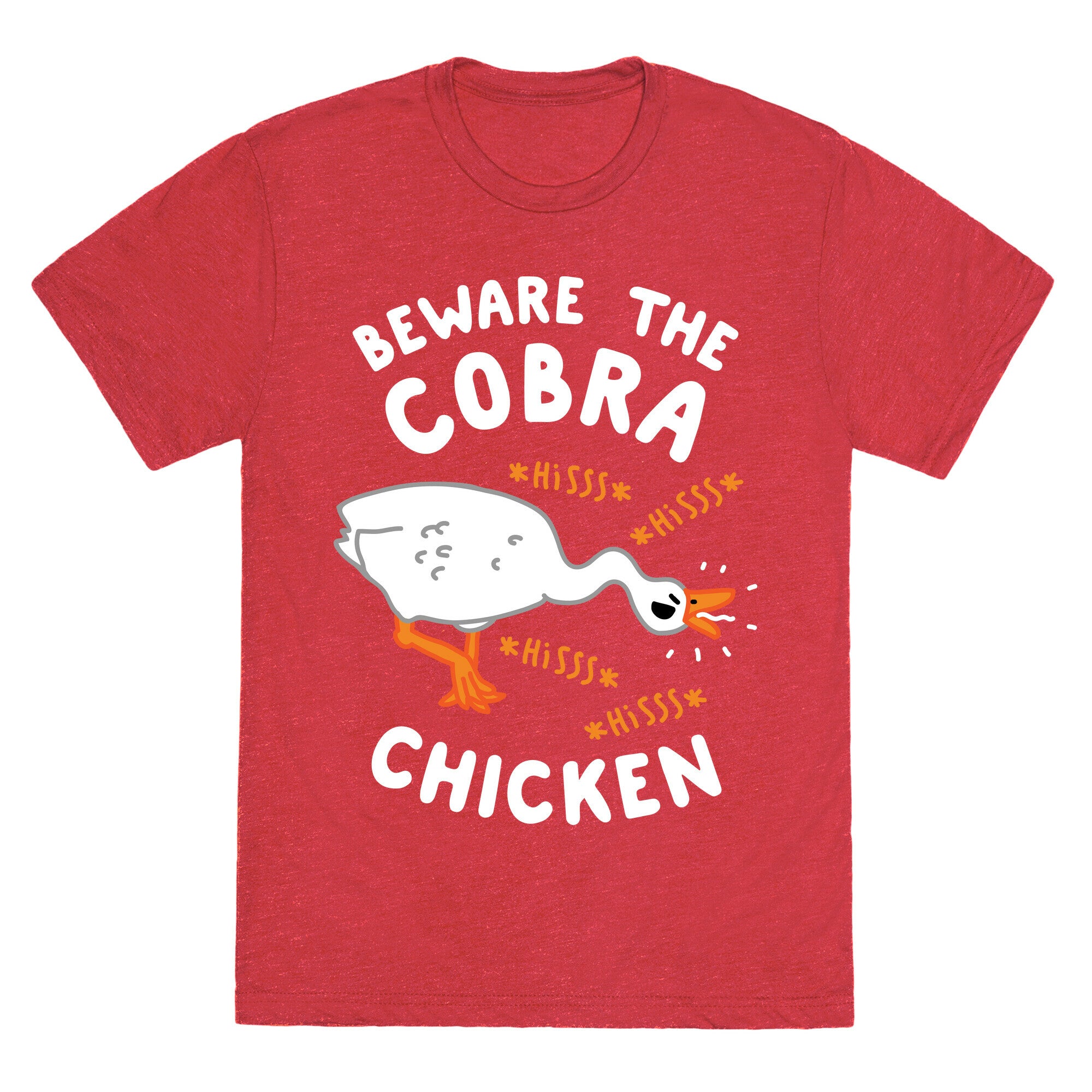 Beware The Cobra Chicken Unisex Triblend Tee