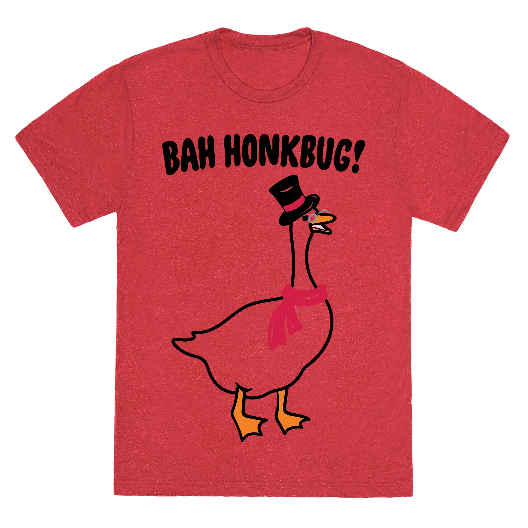 Bah Honkbug Goose Scrooge Parody Unisex Triblend Tee