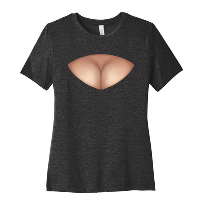 Cleavage Window Women's Cotton Tee