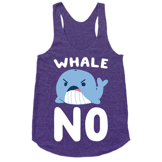 Whale No Racerback Tank