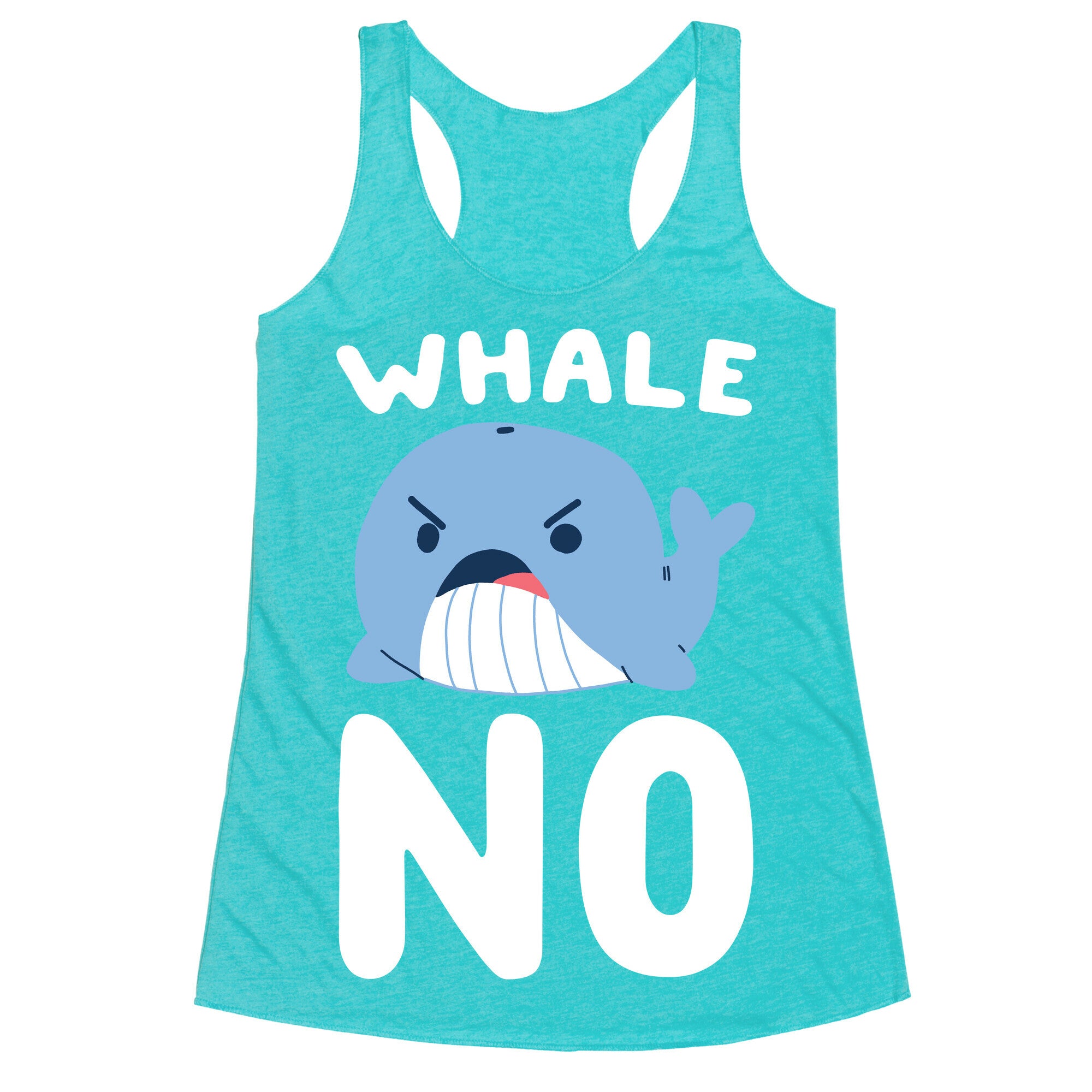 Whale No Racerback Tank