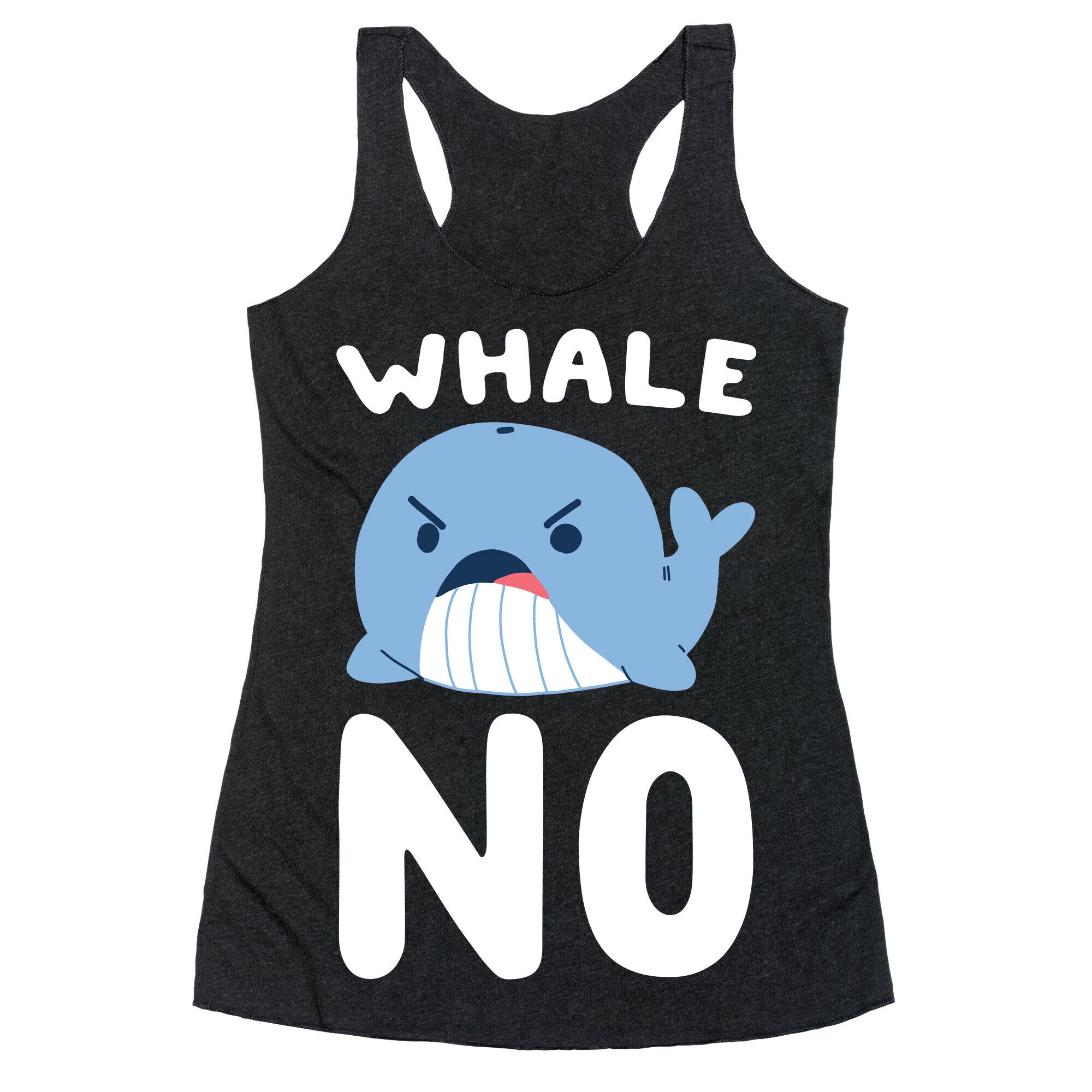Whale No Racerback Tank