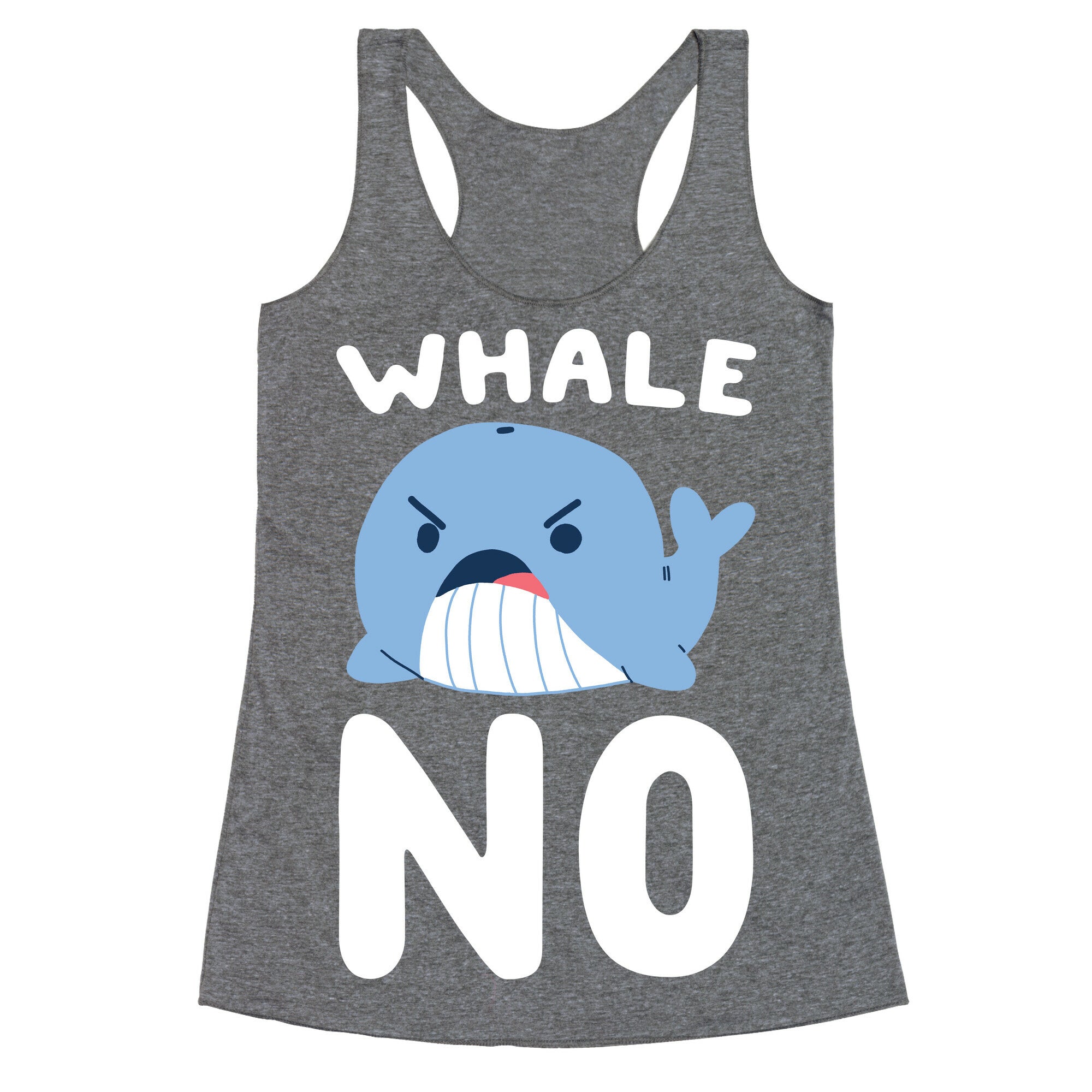 Whale No Racerback Tank
