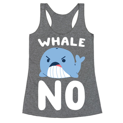 Whale No Racerback Tank