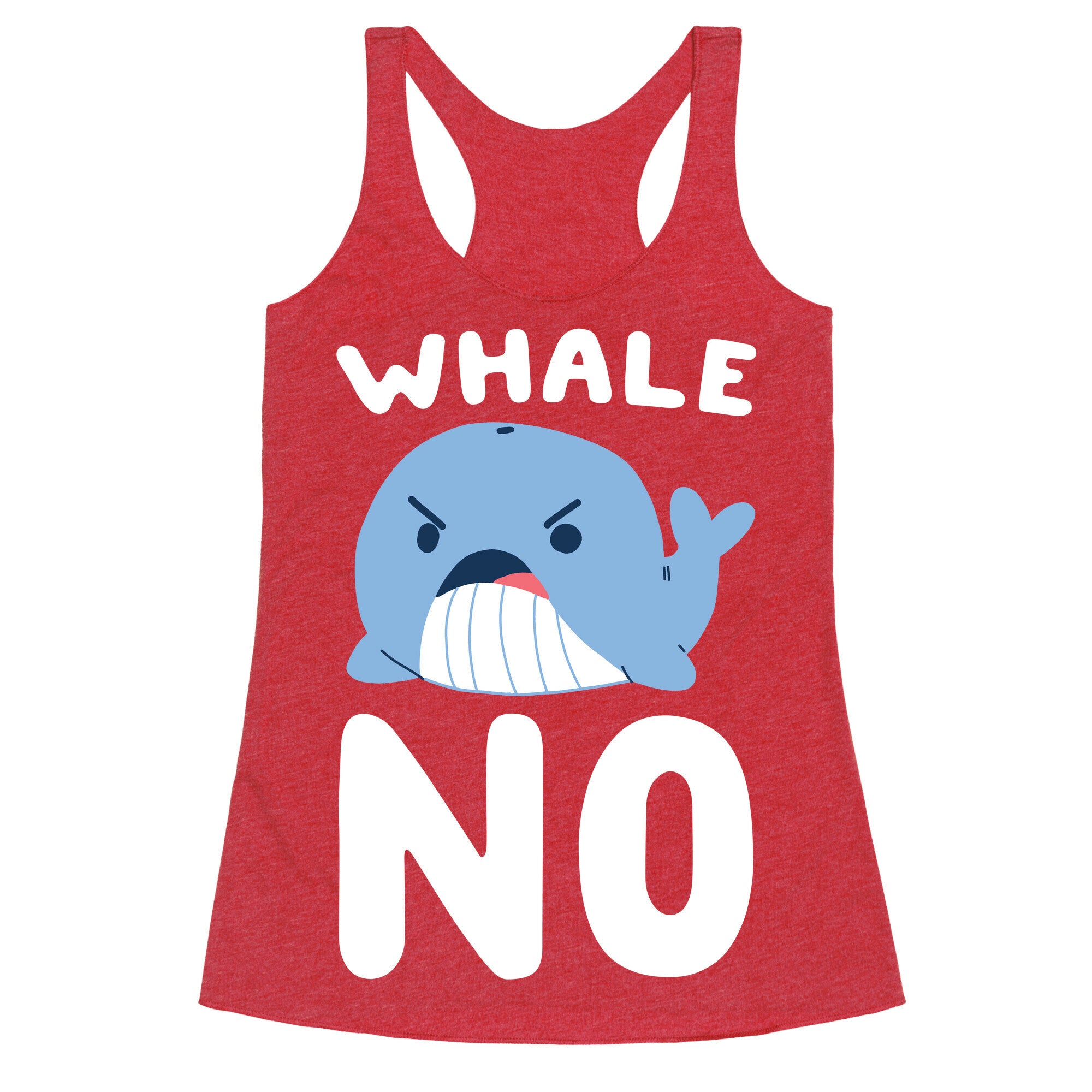 Whale No Racerback Tank