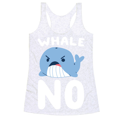 Whale No Racerback Tank