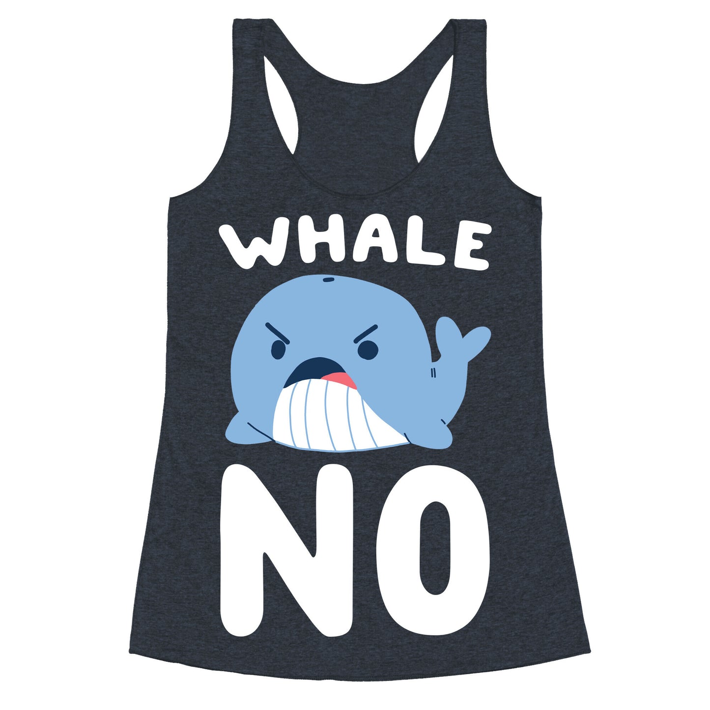 Whale No Racerback Tank
