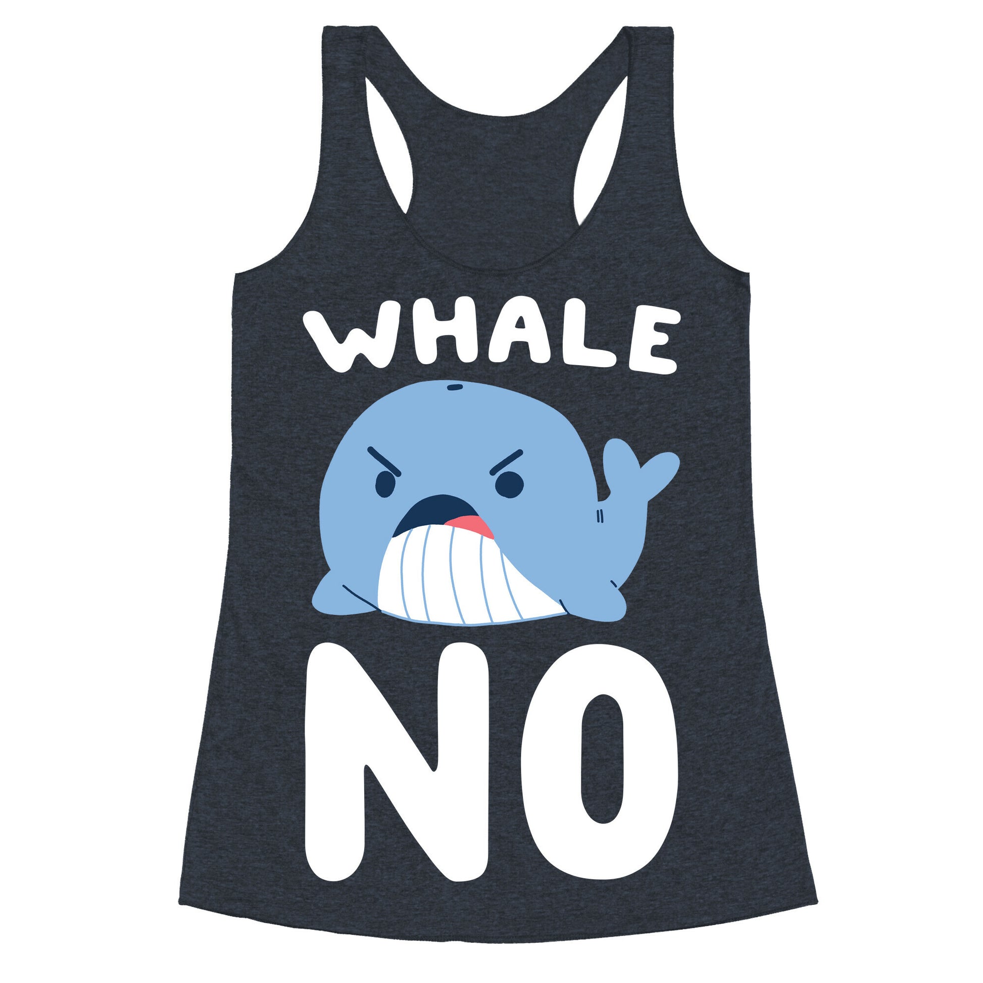 Whale No Racerback Tank