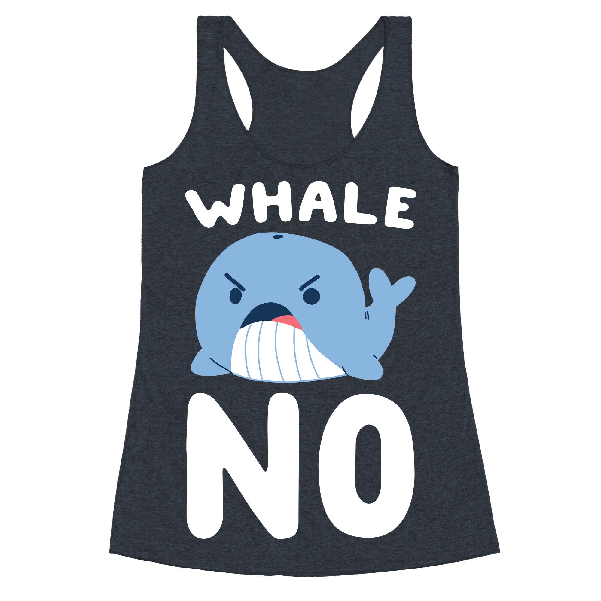 Whale No Racerback Tank