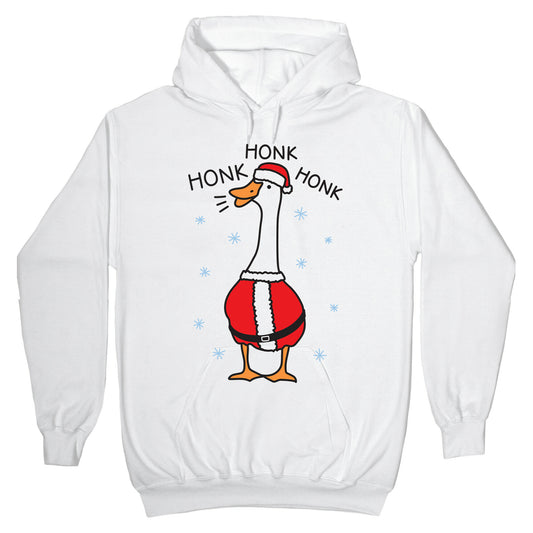 Honk Honk Honk Santa Goose Hoodie