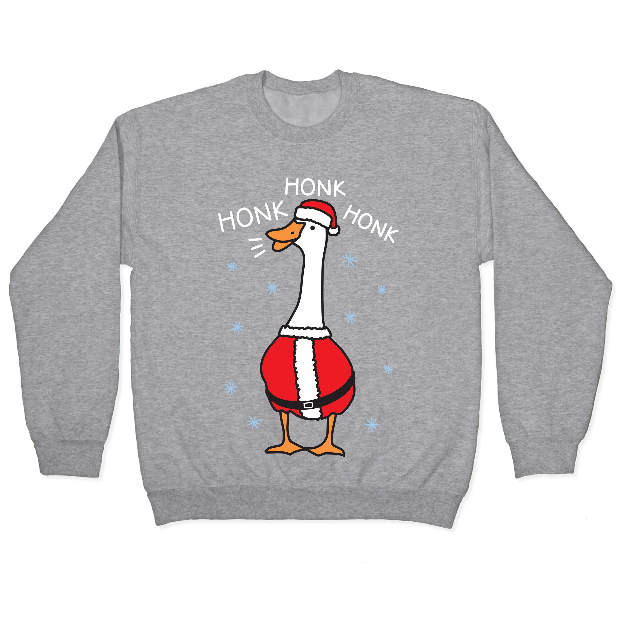 Honk Honk Honk Santa Goose Crewneck Sweatshirt