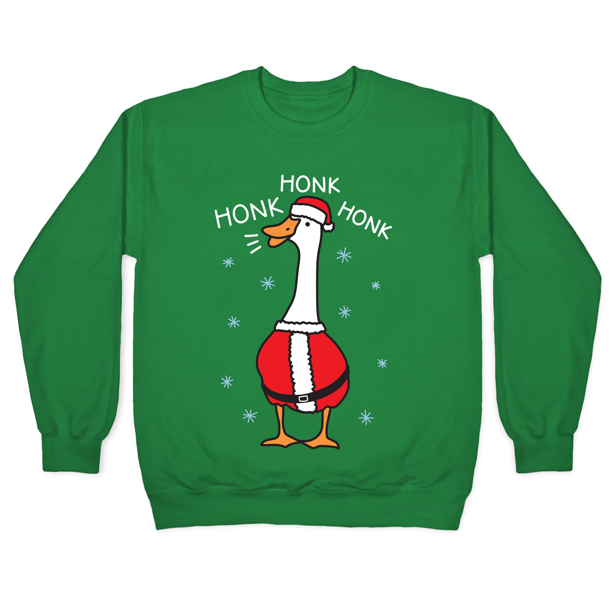 Honk Honk Honk Santa Goose Crewneck Sweatshirt