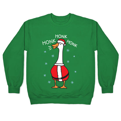 Honk Honk Honk Santa Goose Crewneck Sweatshirt