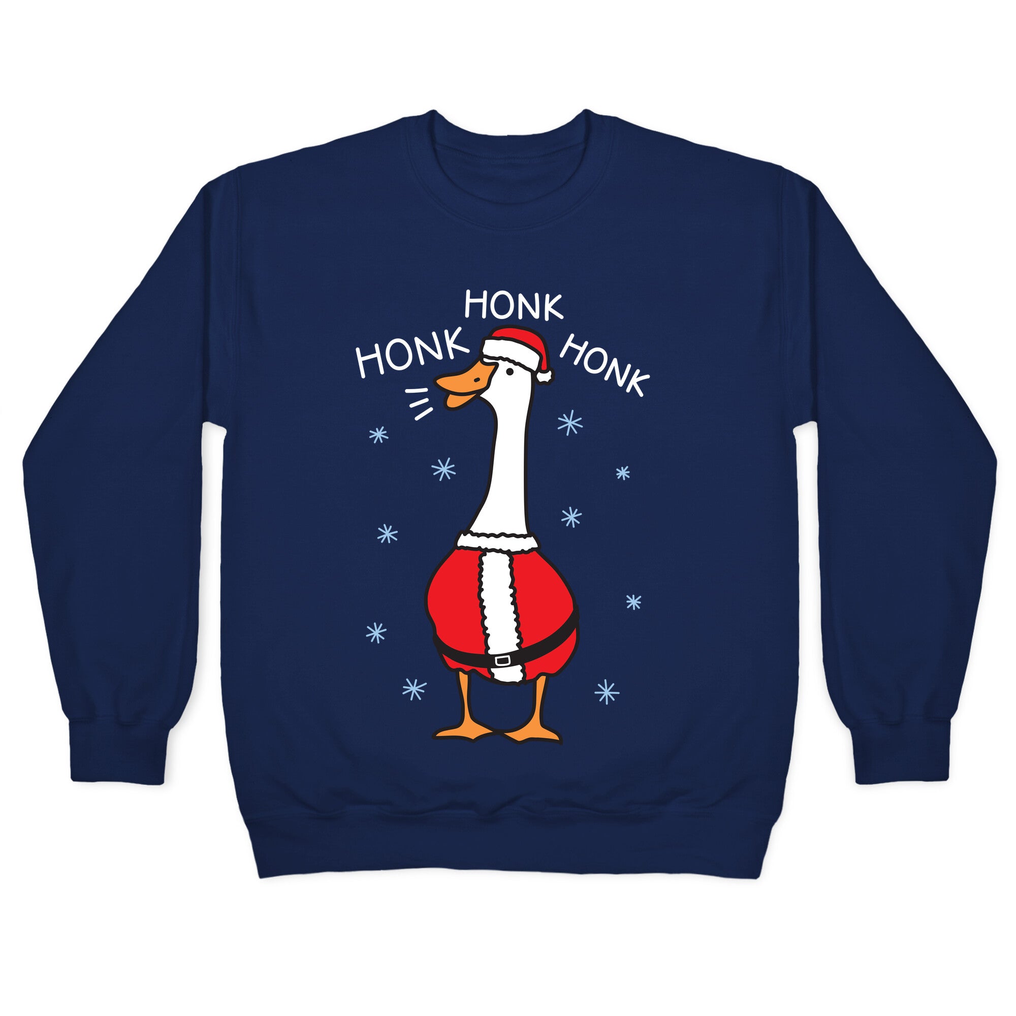 Honk Honk Honk Santa Goose Crewneck Sweatshirt