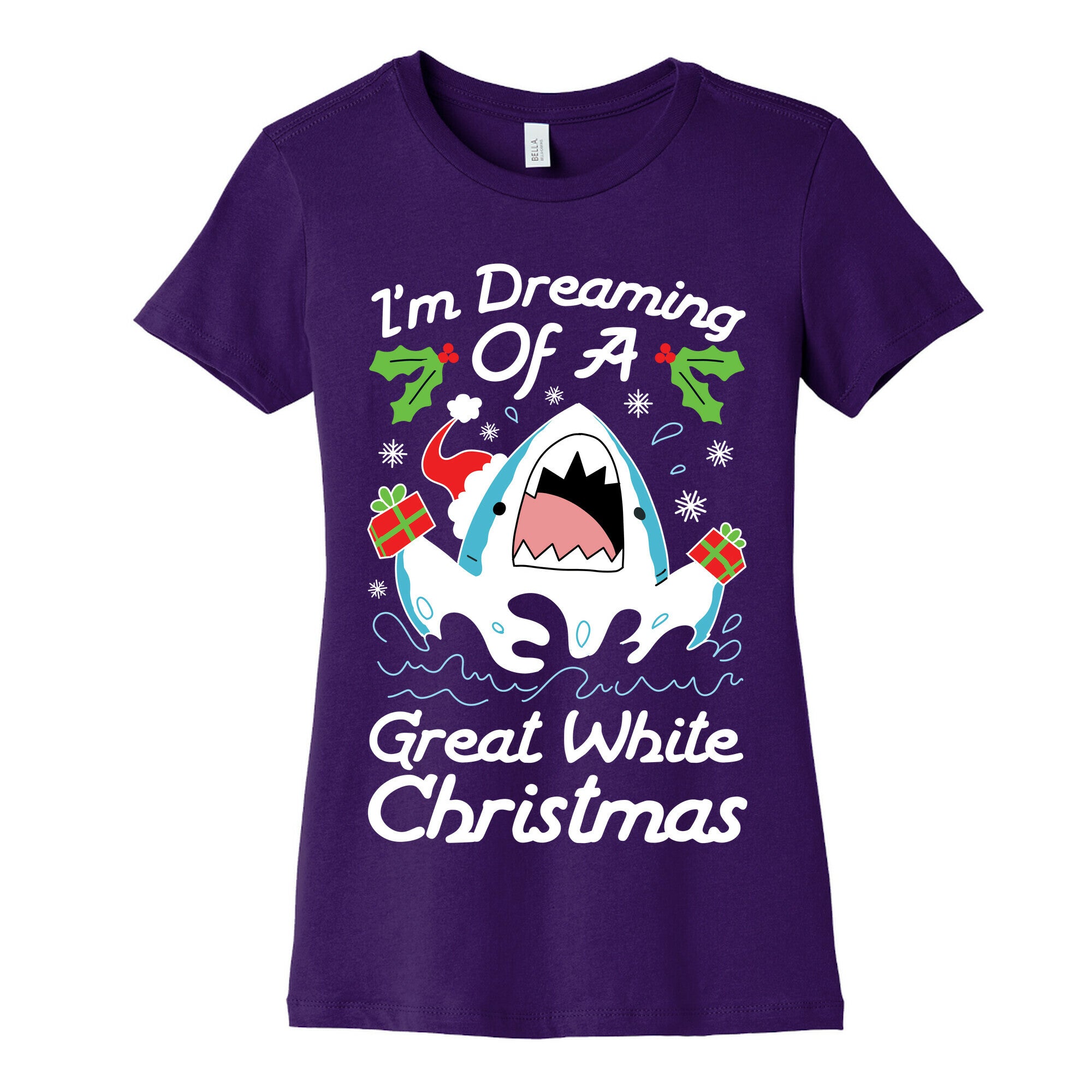 I'm Dreaming Of A Great White Christmas Women's Cotton Tee