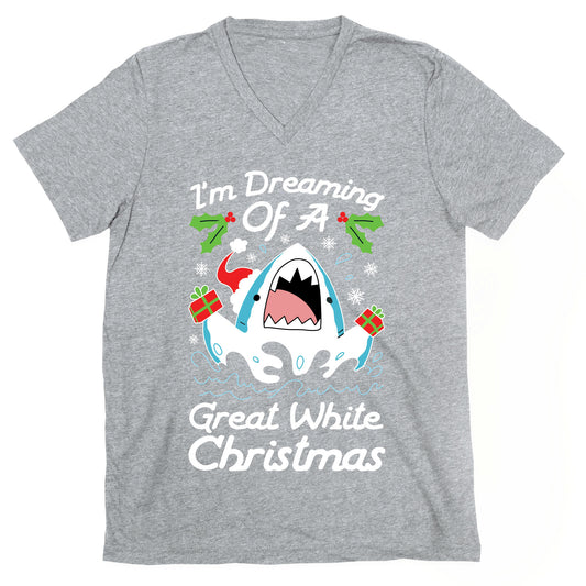 I'm Dreaming Of A Great White Christmas V-Neck