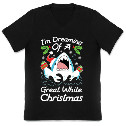 I'm Dreaming Of A Great White Christmas V-Neck