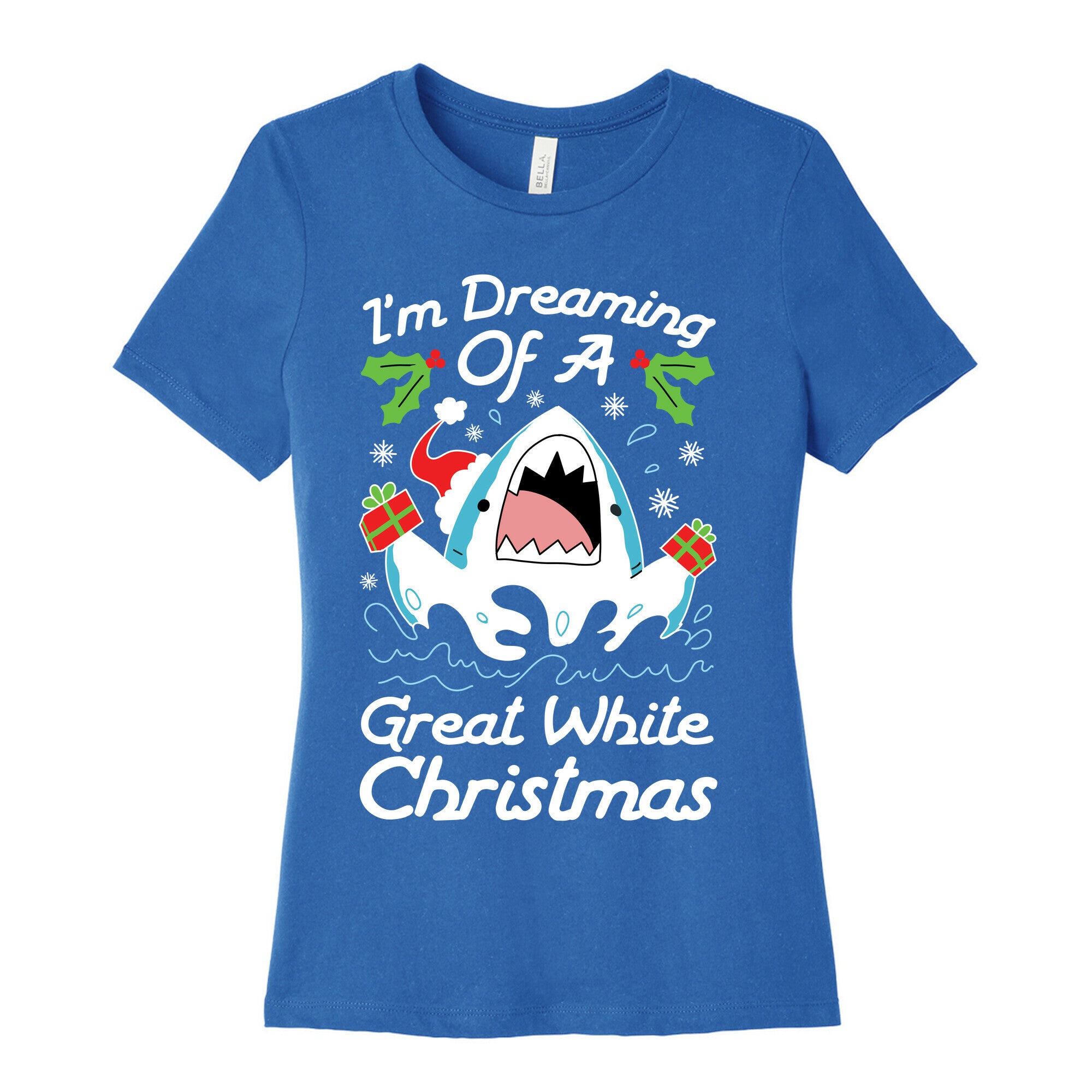 I'm Dreaming Of A Great White Christmas Women's Cotton Tee