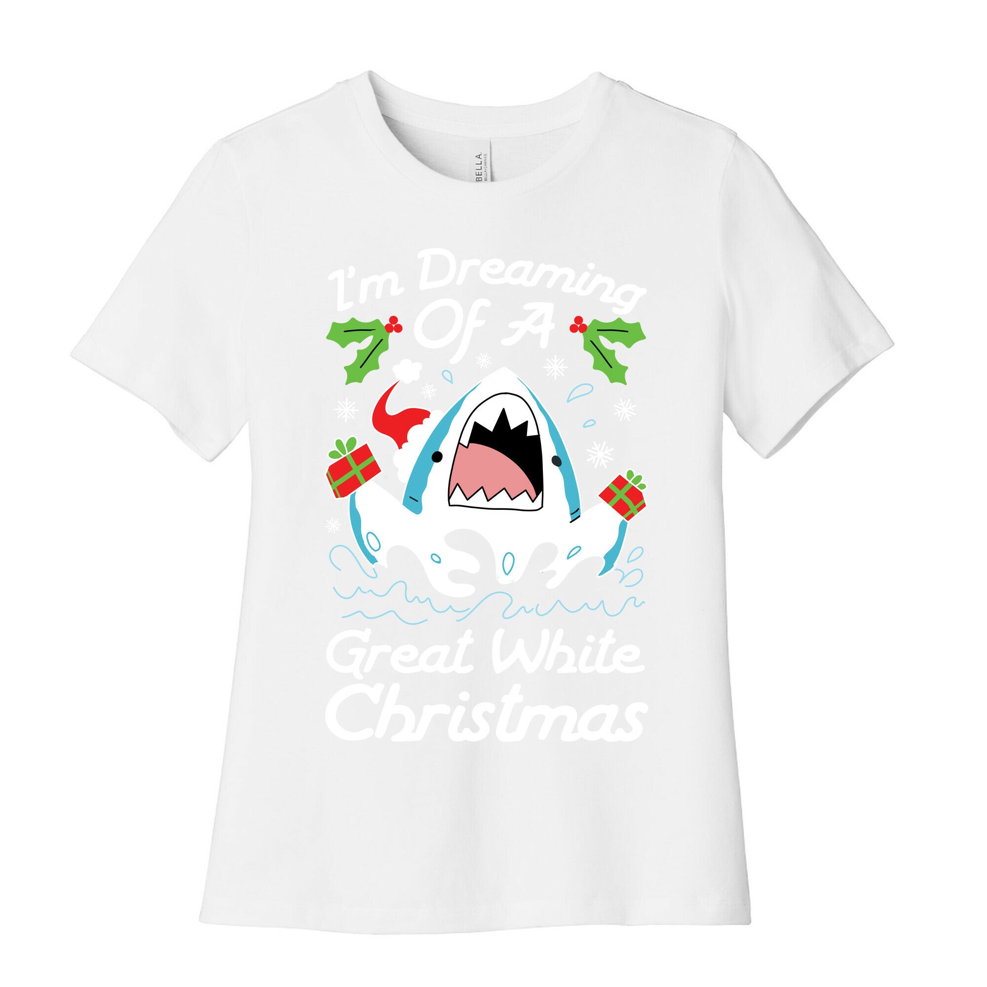 I'm Dreaming Of A Great White Christmas Women's Cotton Tee