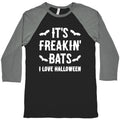 It's Freakin' Bats I Love Halloween Baseball Tee
