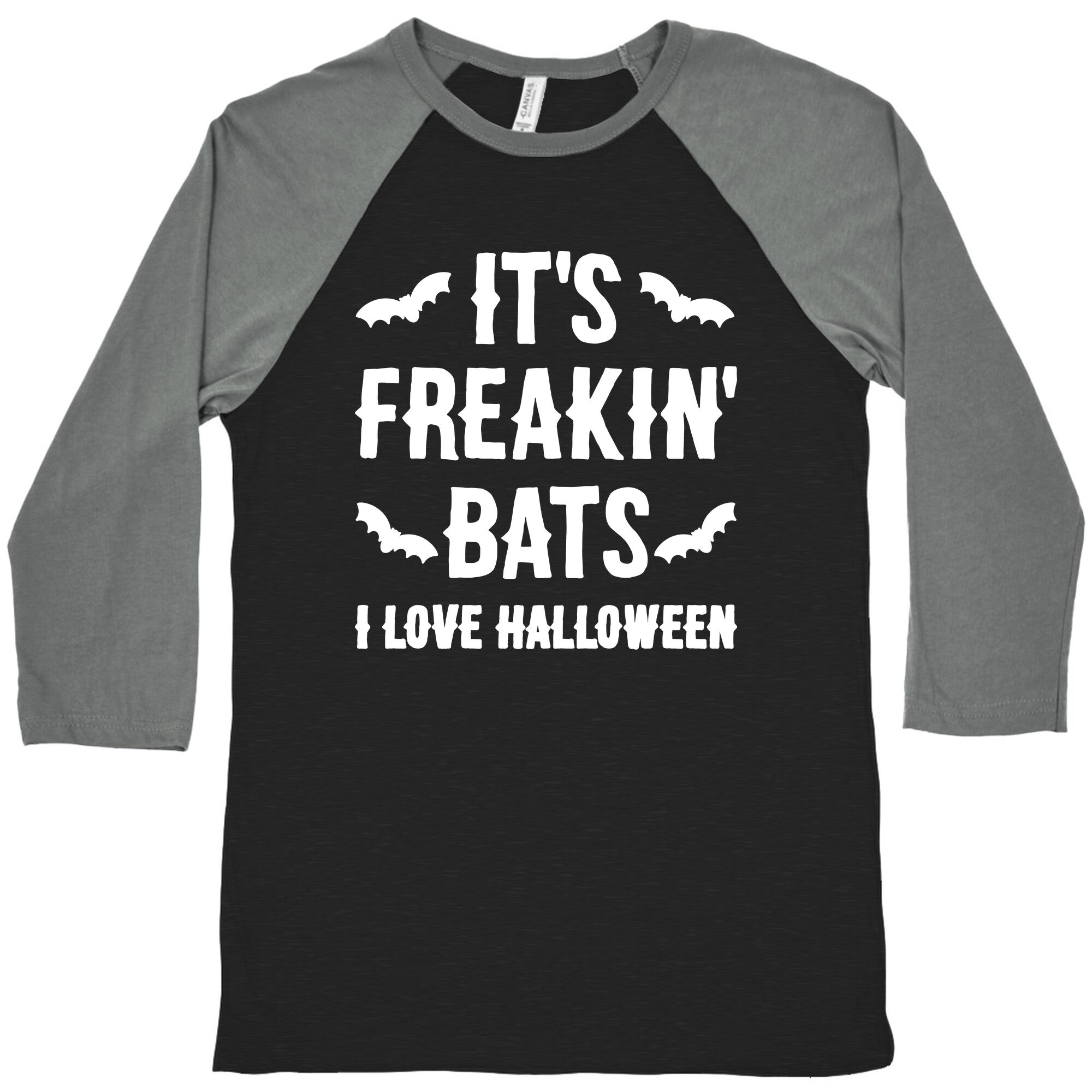 It's Freakin' Bats I Love Halloween Baseball Tee