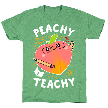 Peachy Teachy Unisex Triblend Tee