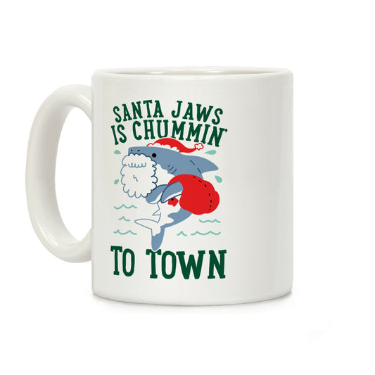 Santa Jaws Is Chummin' To Town Coffee Mug