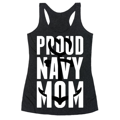 Proud Navy Mom Racerback Tank