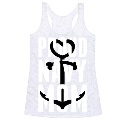 Proud Navy Mom Racerback Tank