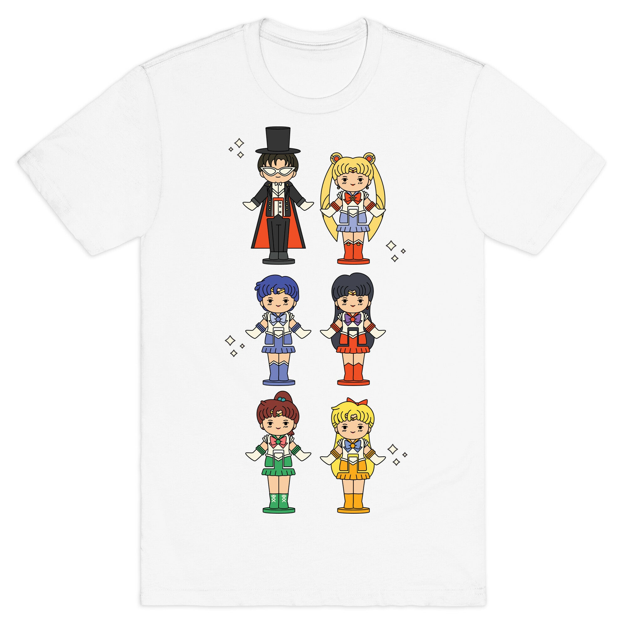 Sailor Moon Inner Senshi Pocket Parody T-Shirt