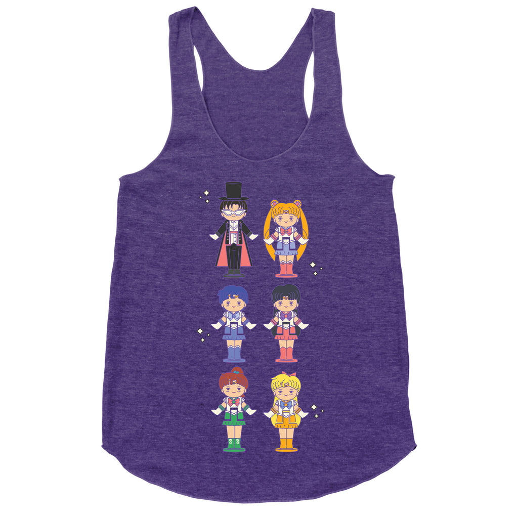 Sailor Moon Inner Senshi Pocket Parody Racerback Tank