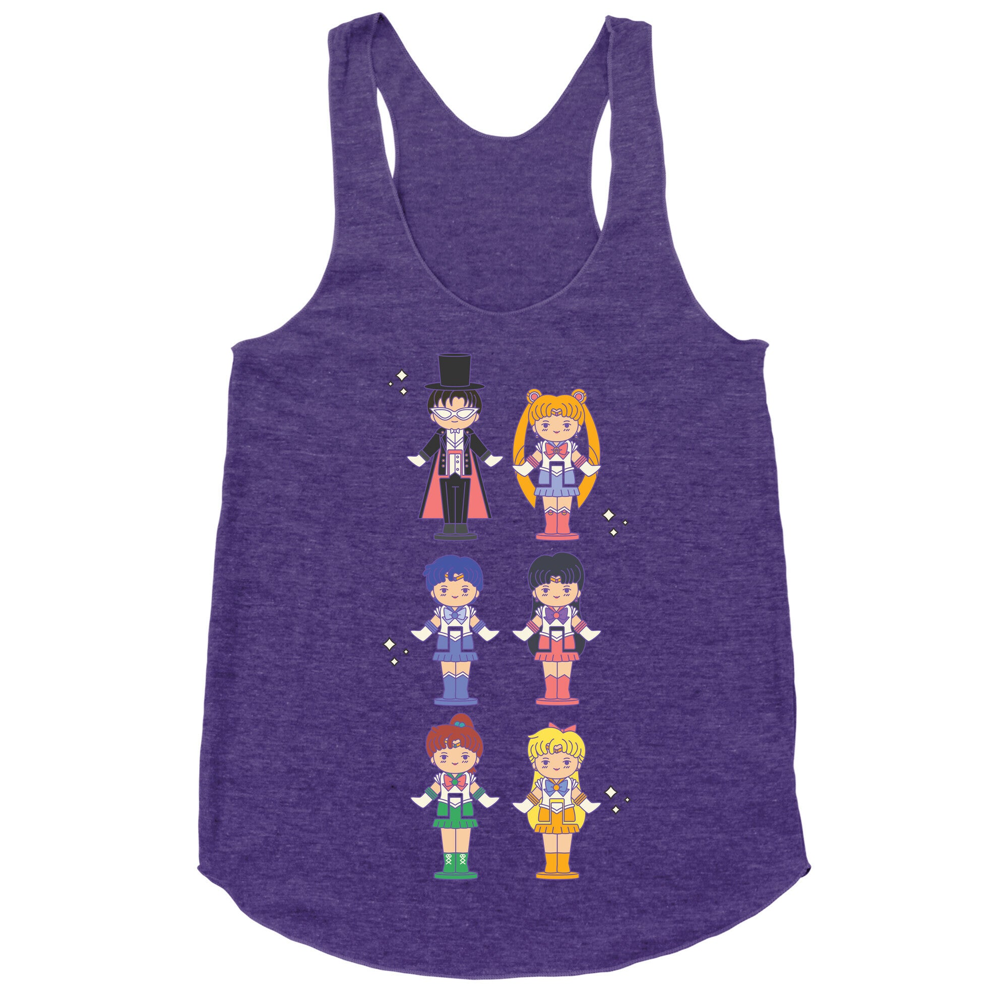 Sailor Moon Inner Senshi Pocket Parody Racerback Tank
