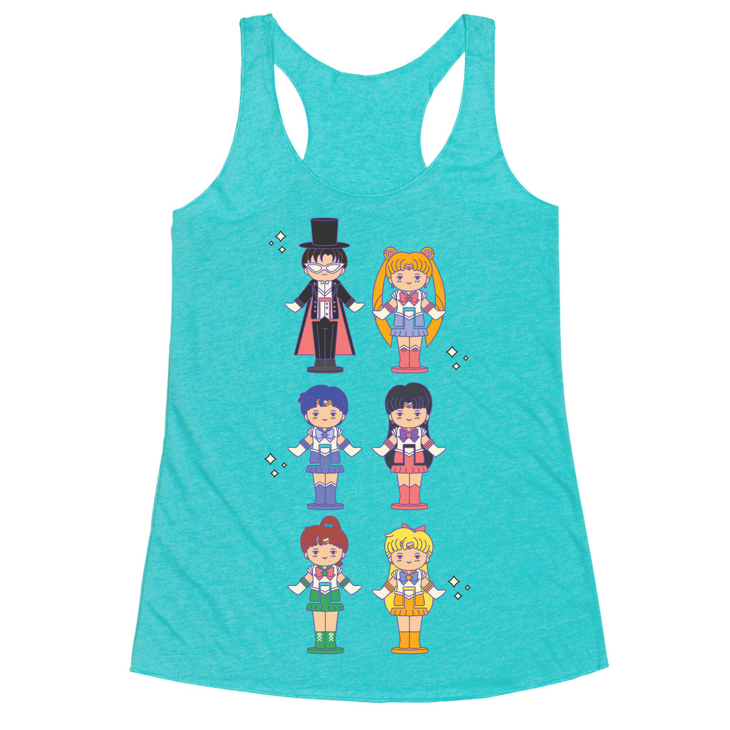 Sailor Moon Inner Senshi Pocket Parody Racerback Tank
