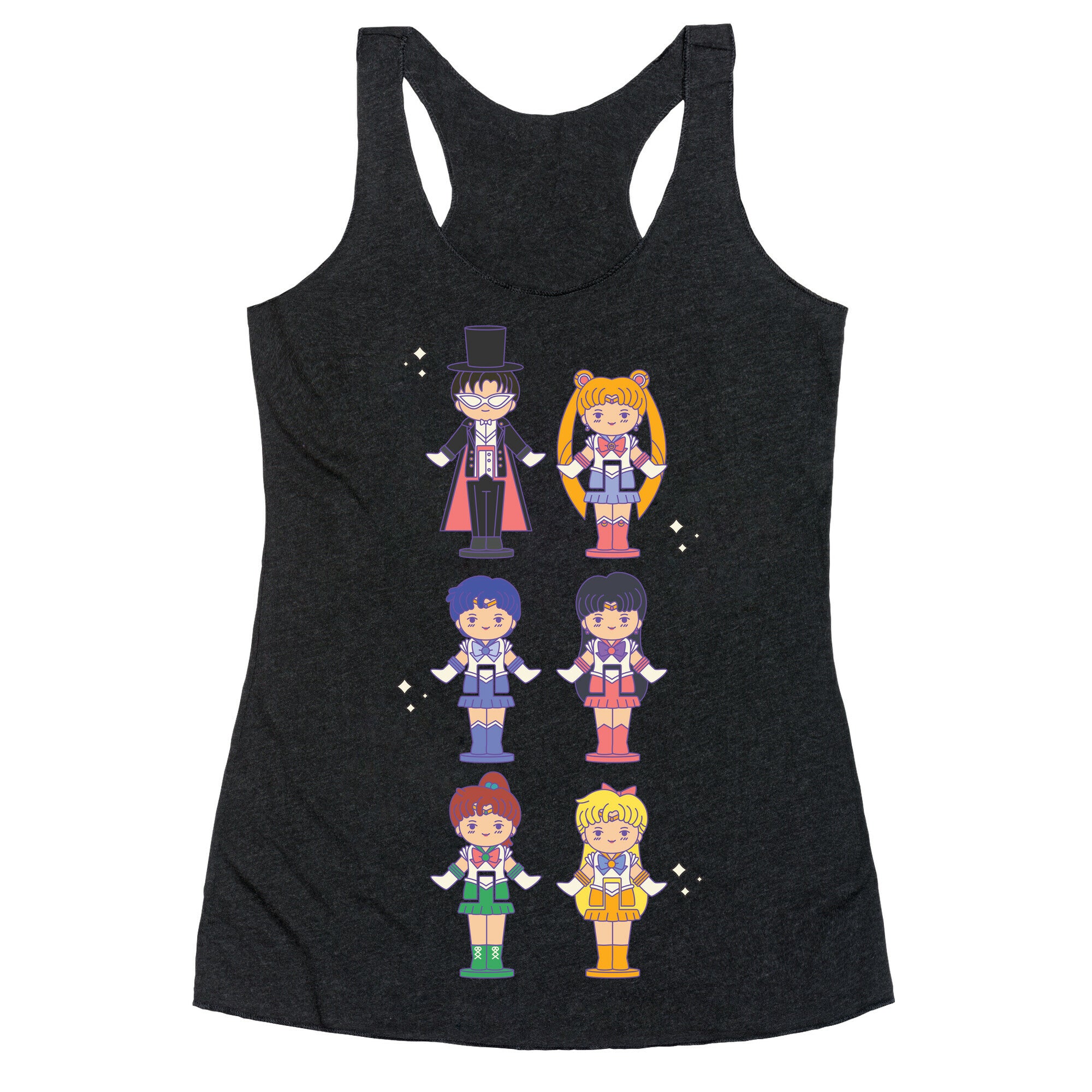 Sailor Moon Inner Senshi Pocket Parody Racerback Tank
