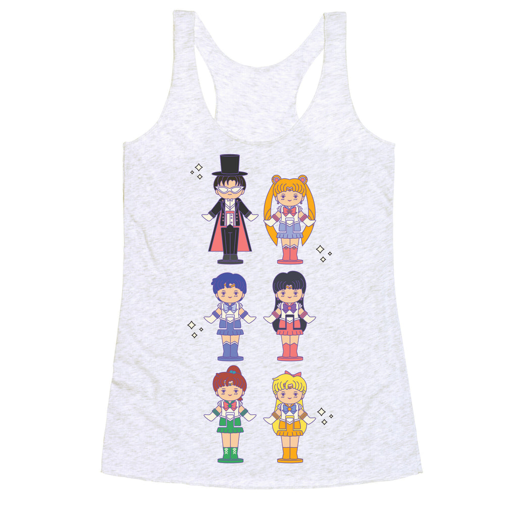 Sailor Moon Inner Senshi Pocket Parody Racerback Tank