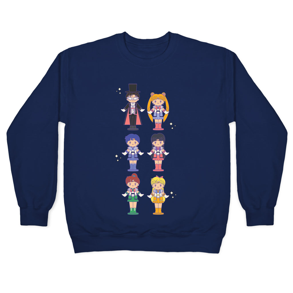 Sailor Moon Inner Senshi Pocket Parody Crewneck Sweatshirt