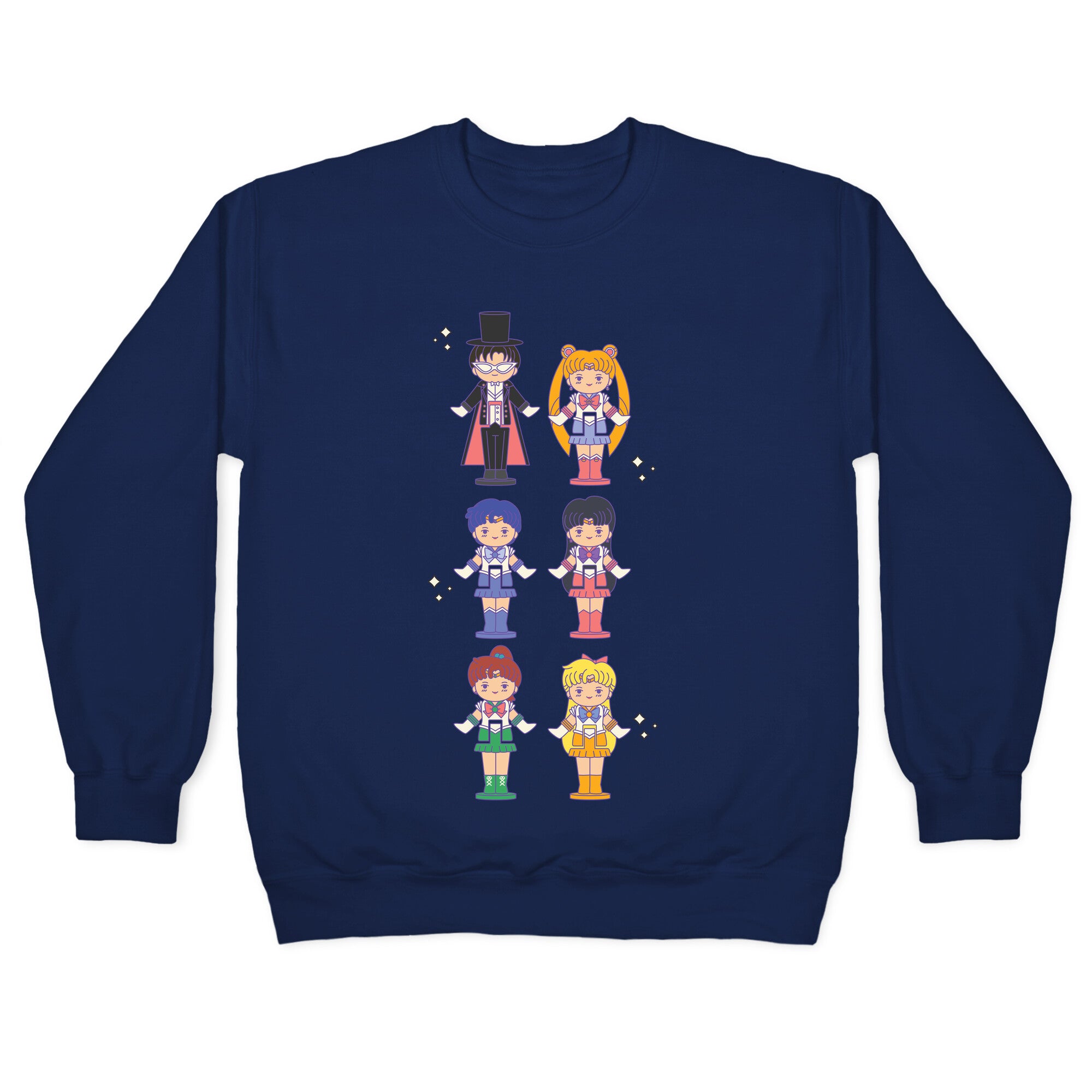 Sailor Moon Inner Senshi Pocket Parody Crewneck Sweatshirt