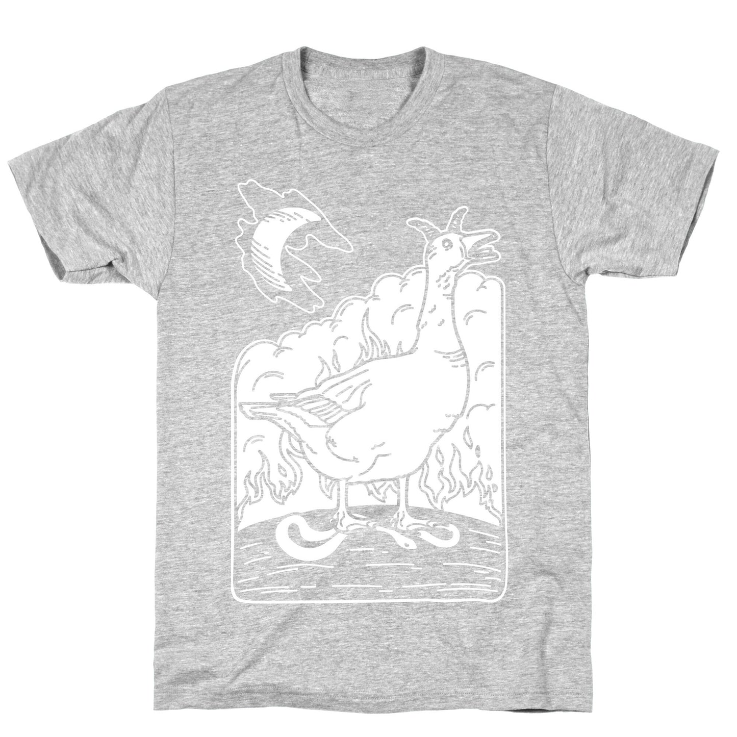 The Devil (Goose Parody) White Print T-Shirt