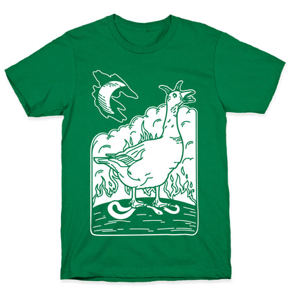 The Devil (Goose Parody) White Print T-Shirt