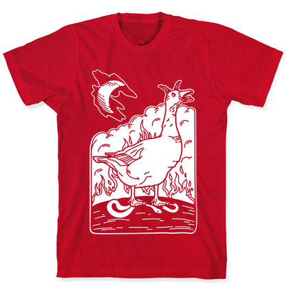 The Devil (Goose Parody) White Print T-Shirt