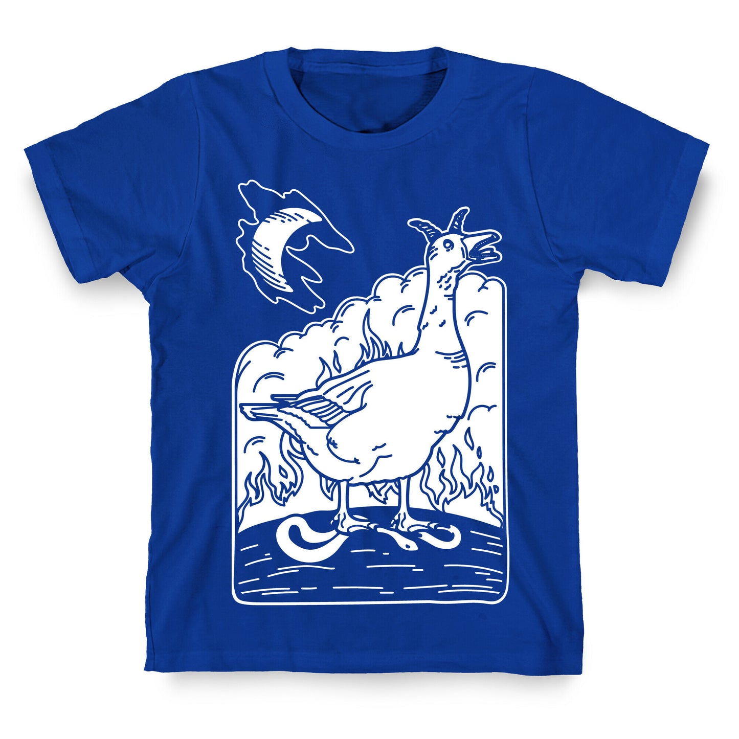 The Devil (Goose Parody) White Print T-Shirt