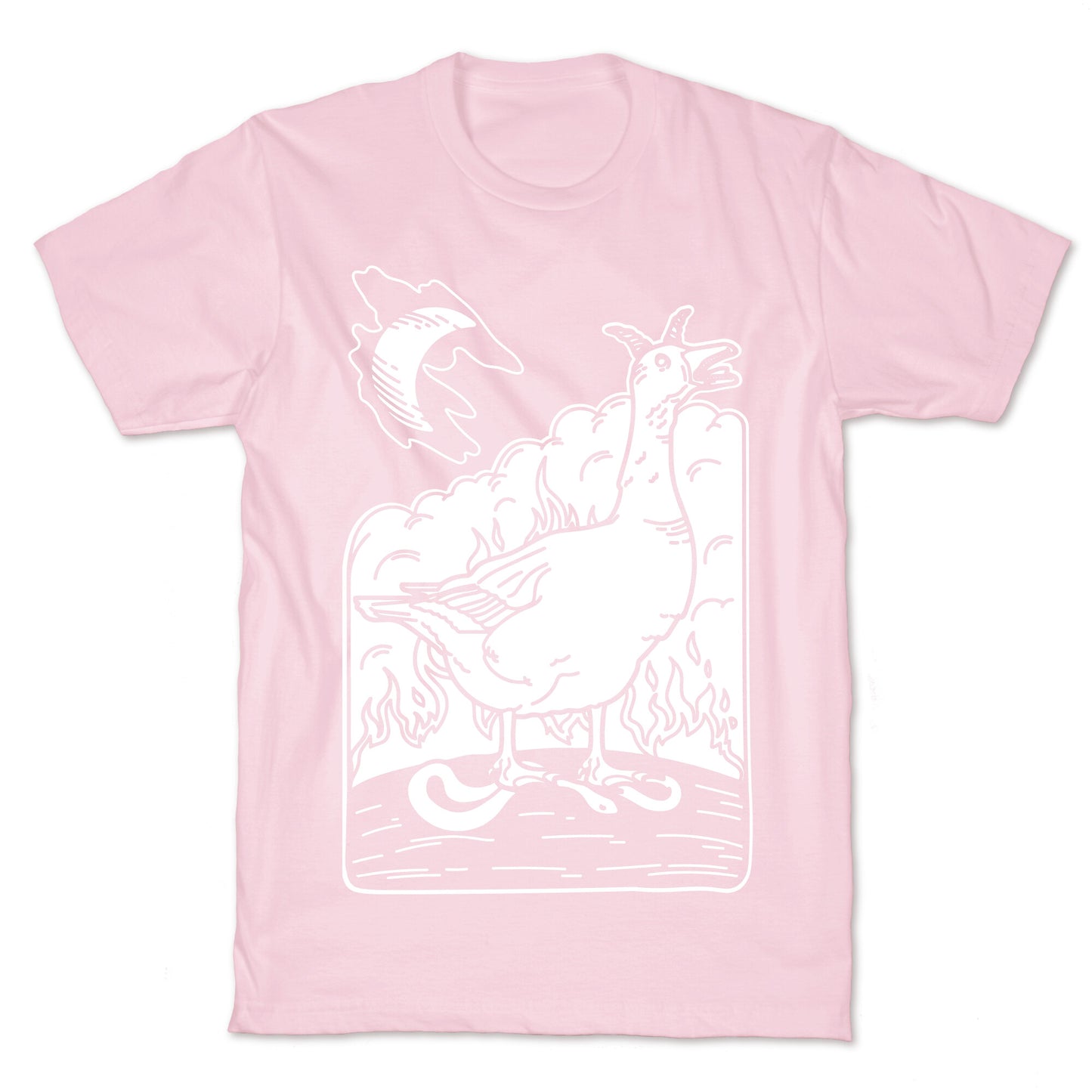 The Devil (Goose Parody) White Print T-Shirt