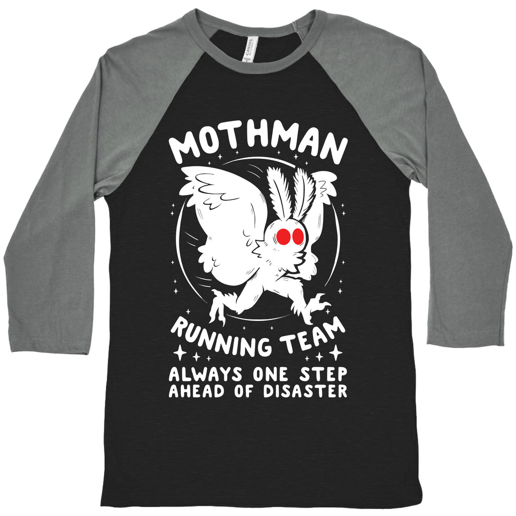 Mothman Running Team Baseball Tee