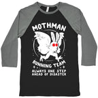 Mothman Running Team Baseball Tee
