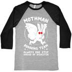 Mothman Running Team Baseball Tee