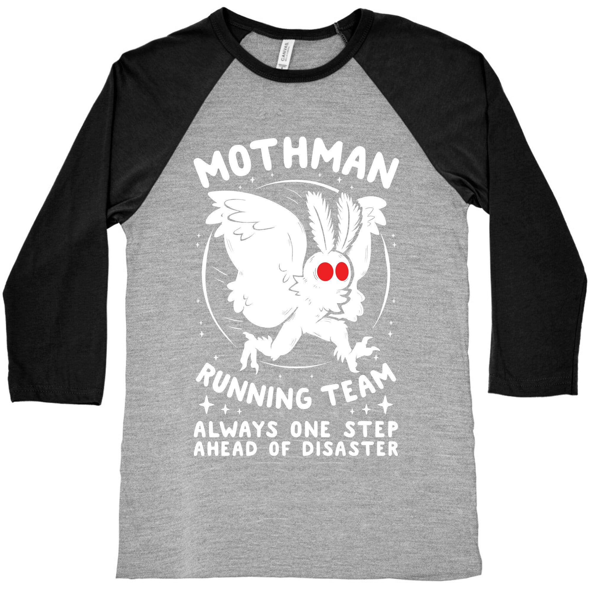 Mothman Running Team Baseball Tee