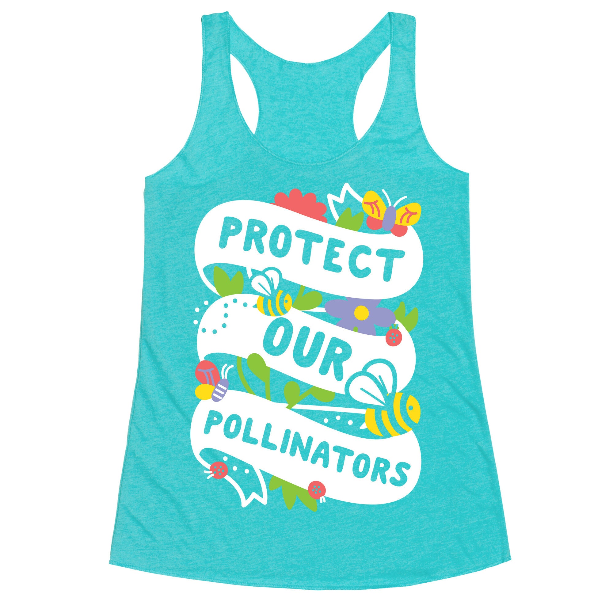 Protect Our Pollinators Racerback Tank