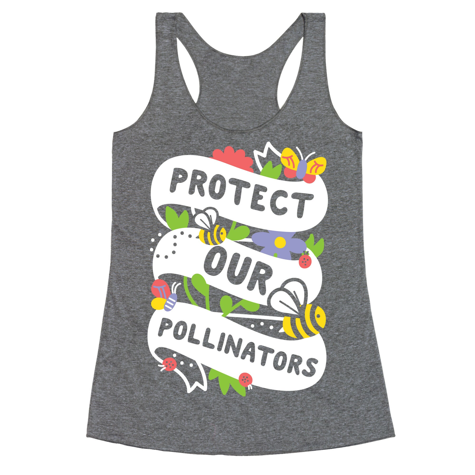 Protect Our Pollinators Racerback Tank