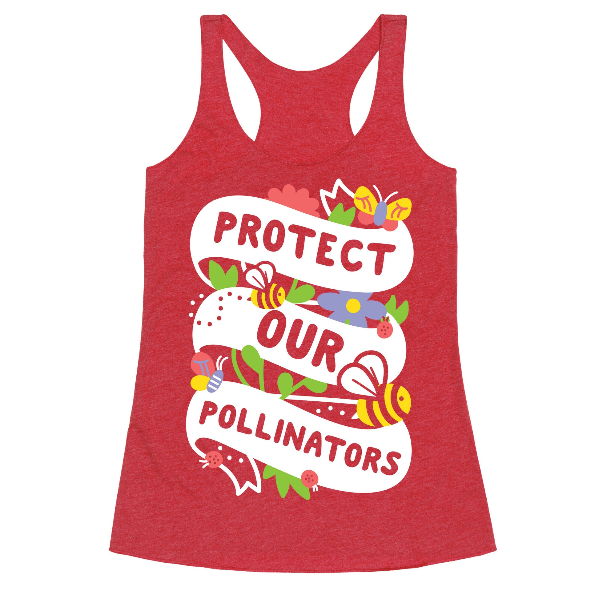 Protect Our Pollinators Racerback Tank