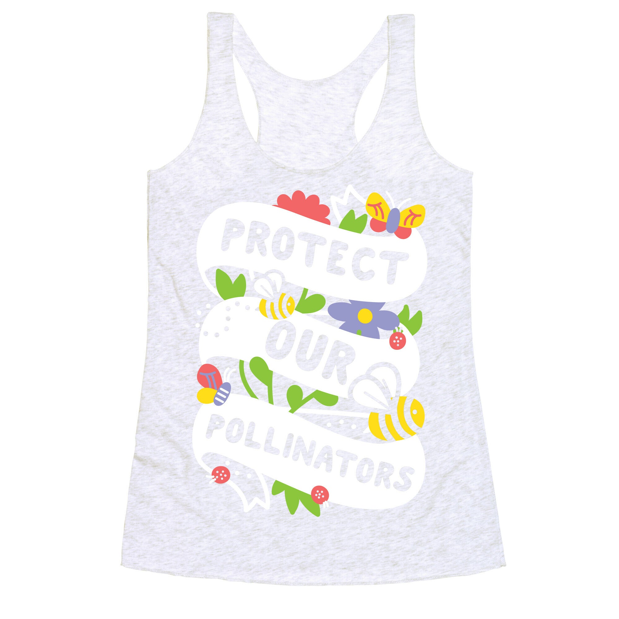 Protect Our Pollinators Racerback Tank